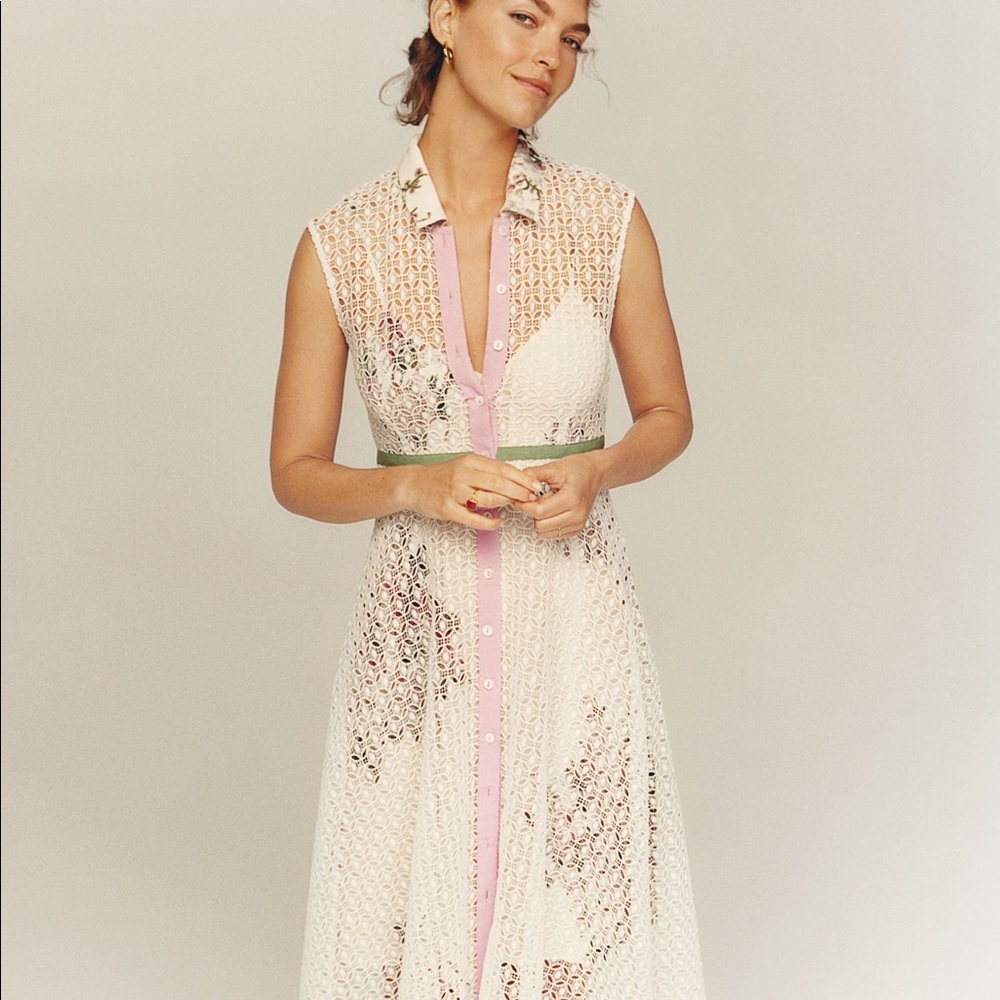 Anthropologie Tracy Reese blossom shirt dress